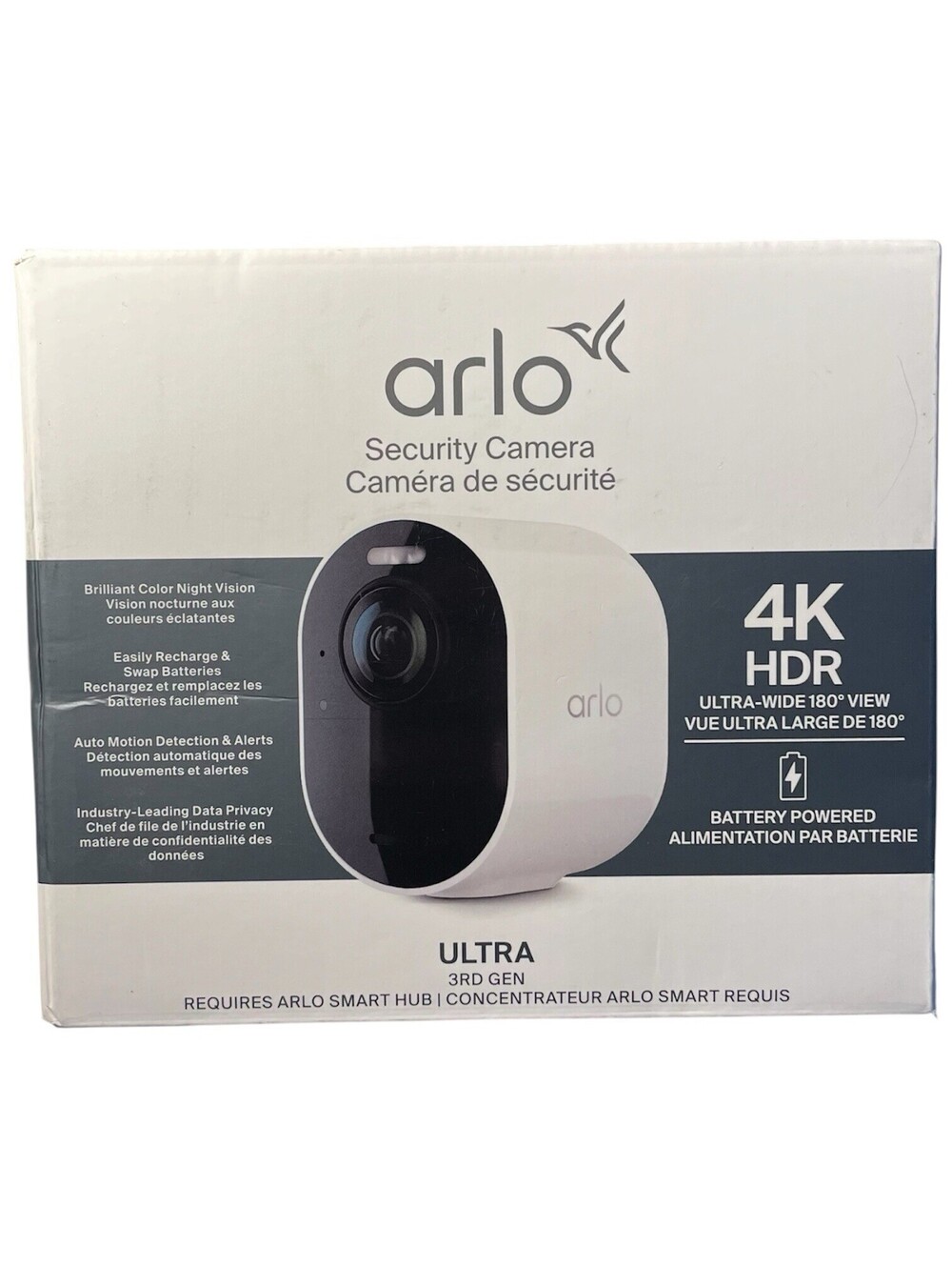 Arlo Ultra 4K 3rd Gen Single Add On Security Camera Battery Powered - Brand New